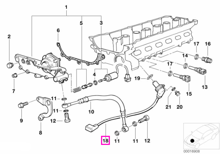 Senzor pozitie arbore cu came - BMW Seria 3 E36, Seria 5 E34
