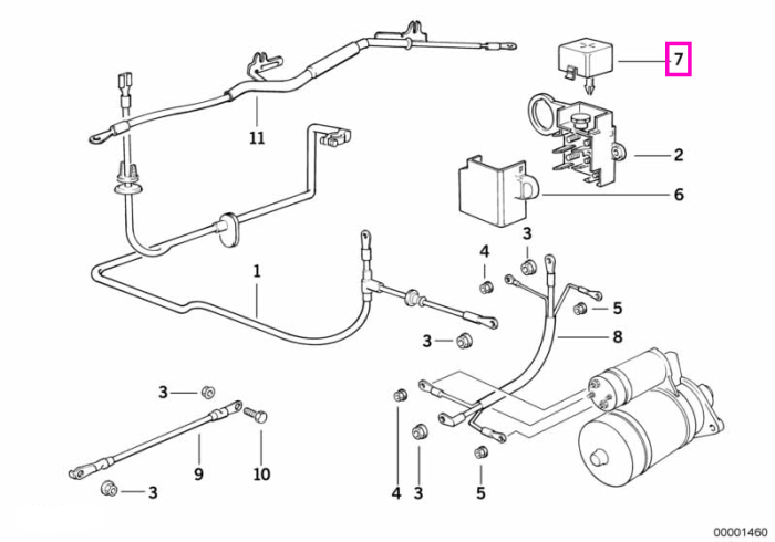 Capac protectie bloc distributie pozitiva motor - BMW Seria 8 E31