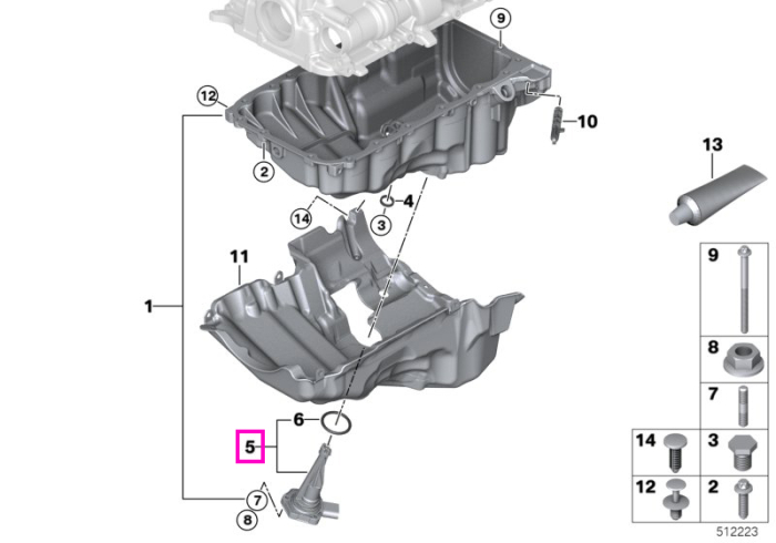 Senzor nivel ulei - BMW Seria 2, Seria 3, Seria 4, Seria 5, Seria 6, Seria 7, Seria 8, MS, TMC, X1, X3, X4, X5, X6, X7, Z4