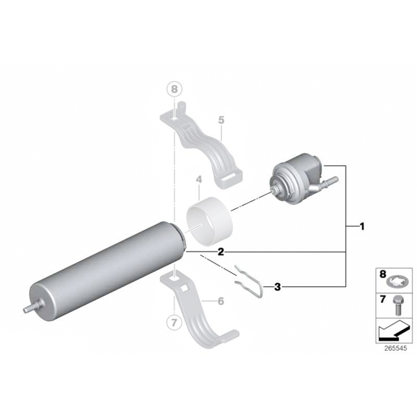 Filtru combustibil cu preincalzitor - BMW Seria 2 F45, F46, X1 F48, Mini F55, F54, F56