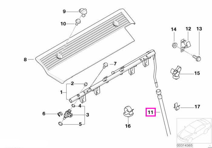 Furtul alimentare combustibil, sistem injectie - BMW Seria 3 E46, X3 E83