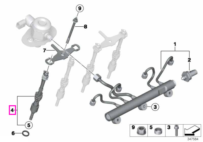 Injector combustibil - BMW Seria 5 G30, Seria 7 G11 G12 - tip motor N63R