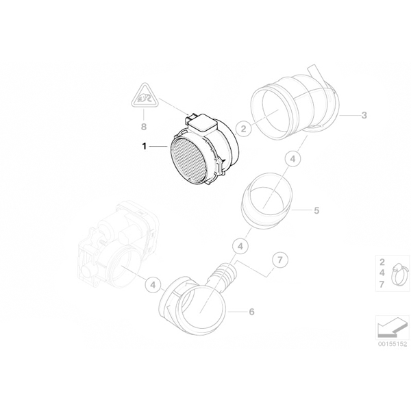 Debitmetru aer motor - Mini R55, R56, R57, R58, R59