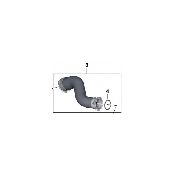 Conducta intercooler - BMW Seria 1 F20, F21, Seria 2 F22, F23, Seria 3 F30, F31, Seria 4 F32, F36