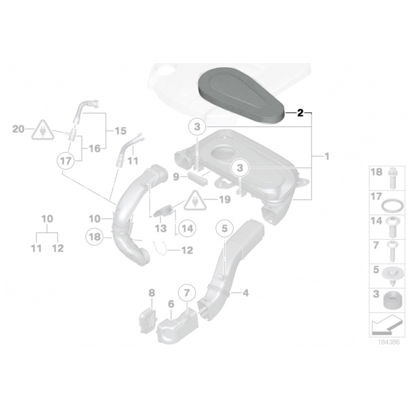 Filtru aer motor - BMW Seria 5 F07 F10 F11, Seria 7 F01 F02