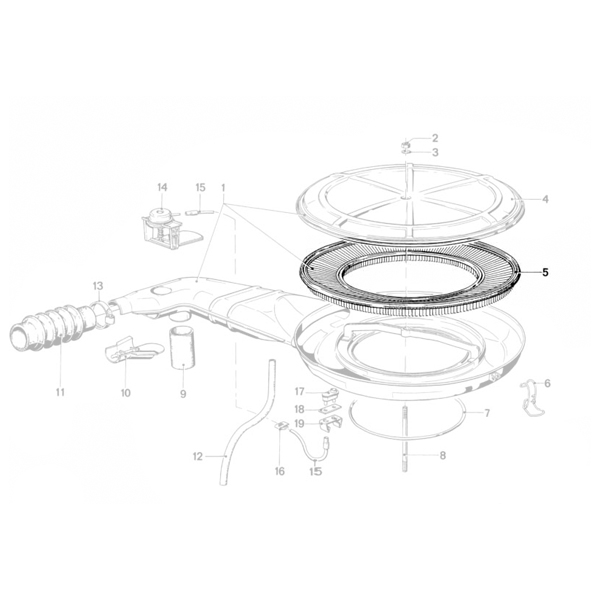Filtru aer motor - BMW Seria 3 E21, Seria 5 E12, Seria 6 E24, Seria 7 E23