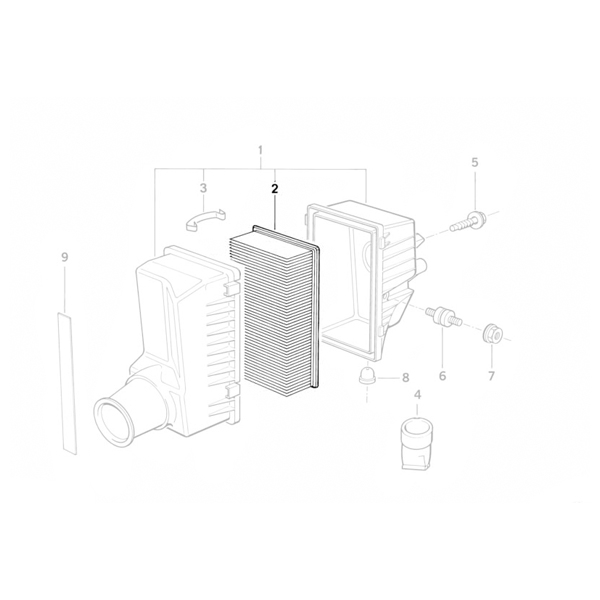 Filtru aer motor - BMW Seria 5 E34