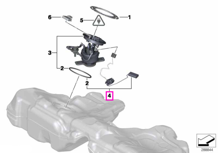 Senzor nivel combustibil - BMW Seria 5 F07 F10 F11 F18, Seria 6 F06 F12 F13