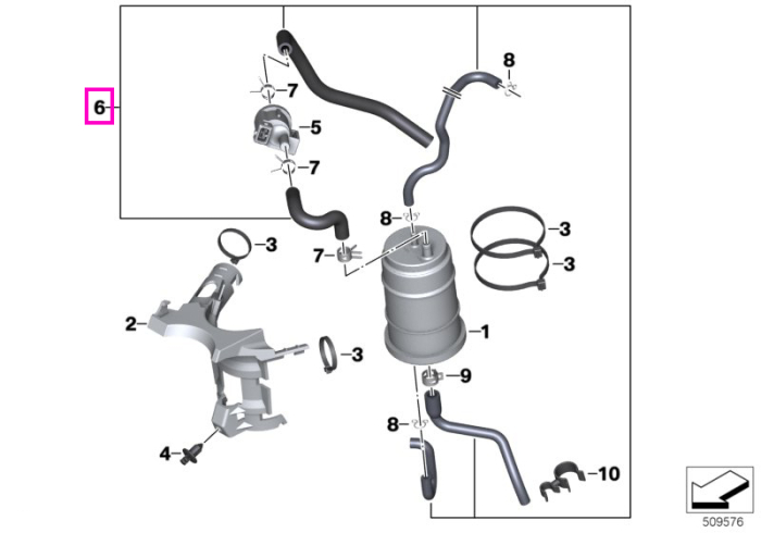 Set furtune filtru carbon activ - BMW Motorrad K02 (G 310 GS), K03 (G 310 R) - tip motor A82