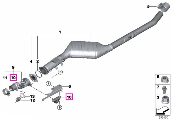 Suport elastic sistem evacuare - BMW X5 F15, X6 F16