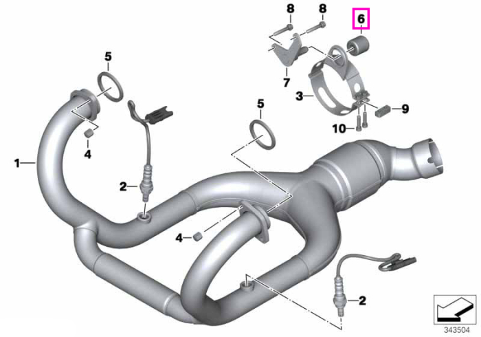 Tampon cauciuc fixare sistem evacuare - BMW Motorrad 259C, 259, K18, K19, K21, K22, K23, K25, K26, K27, K28, K29, K30, K32, K33, K34, K35, K48, K50, K51, K52, K53, K54, K589, K70, K71, K72, K73, K75, R13, R21, R28