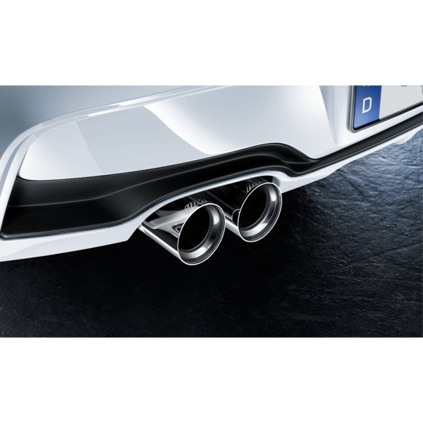 Ornament toba finala - BMW M Performance - Cromat - BMW Seria 3 F30, F31, Seria 4 F32, F33, F36