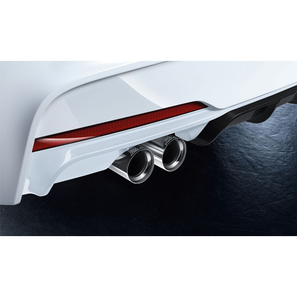 Ornament toba finala - BMW M Performance - Cromat - BMW Seria 2 F22, F23, Seria 3 F30, F31, Seria 4 F32, F33, F36