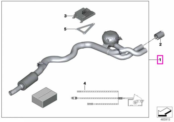 Sistem evacuare diesel, "BMW M Performance" - BMW Seria 3 F30 F31, Seria 4 F32 F33 F36 - tip motor B47