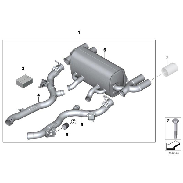 Sistem de esapament "BMW M Performance" - BMW Seria 2 F87N