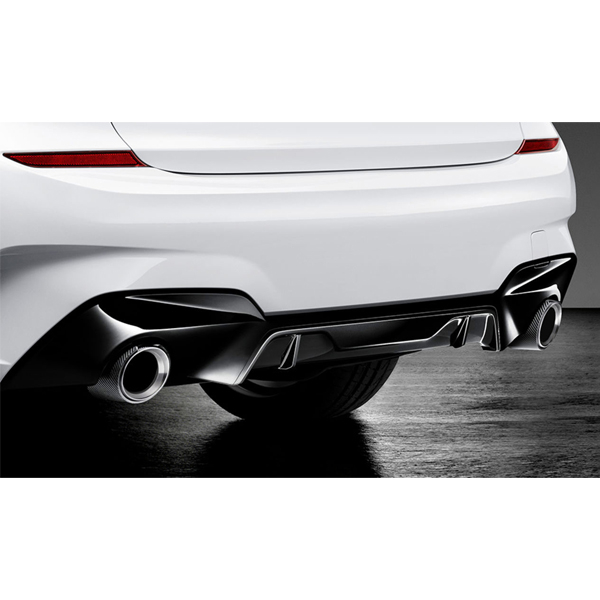 Set ornamente toba Titan/Carbon "BMW M Performance" - BMW G20, G20N, G21, G22, G23, G26, G28, G42