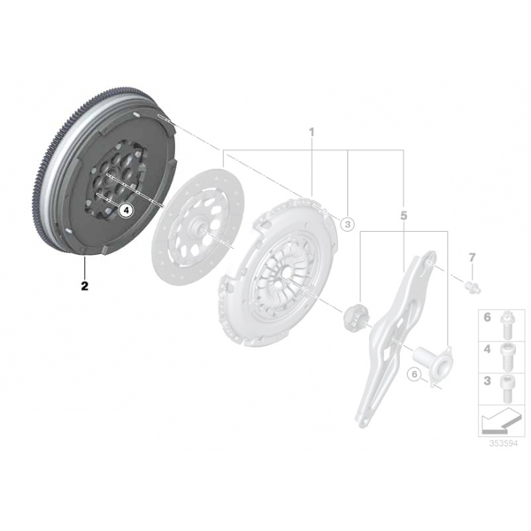 Volanta masa dubla - BMW Seria 2 F46, Mini F54, F55, F56, F57