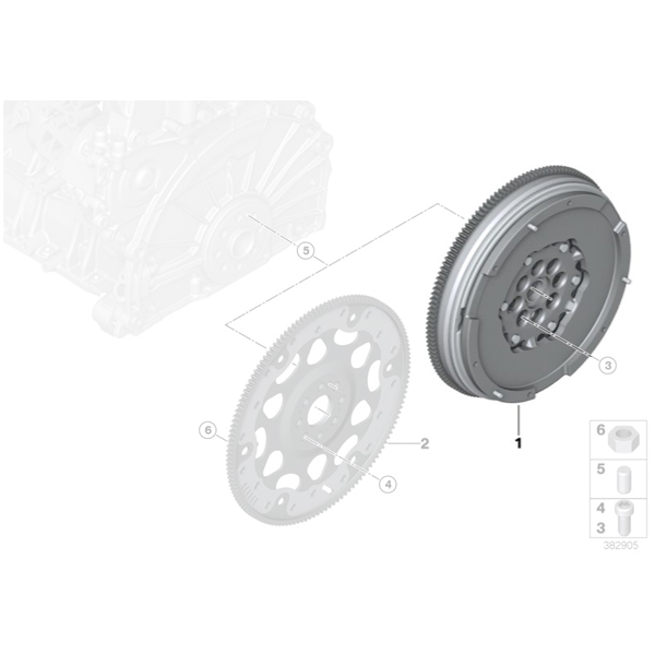 Volanta masa dubla - BMW Seria 2 F45, F46, X1 F48, Mini F54, F60