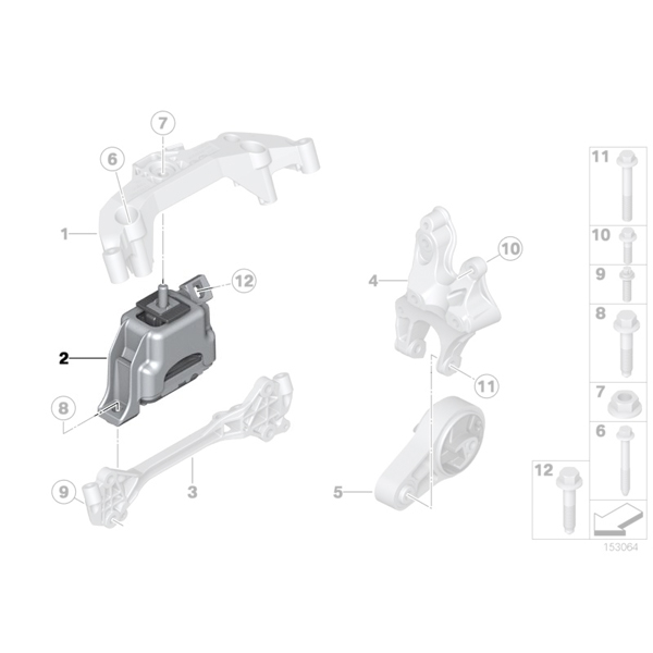 Tampon motor - Mini Cabrio R57, Clubman R55, Countryman R60, Coupe R58, Paceman R61, Roadster R59, R56