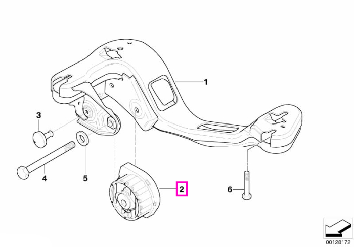Tampon cutie de viteze - BMW X3 E83 - tip motor N47