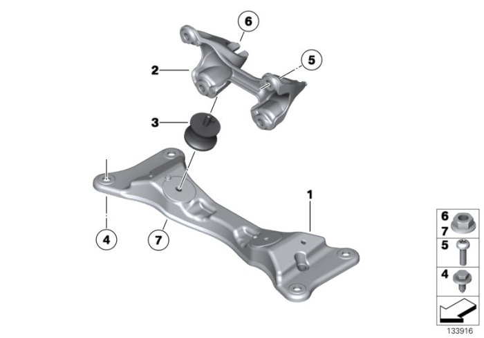 Suport cutie de viteze - BMW Seria 1, Seria 3, Z4