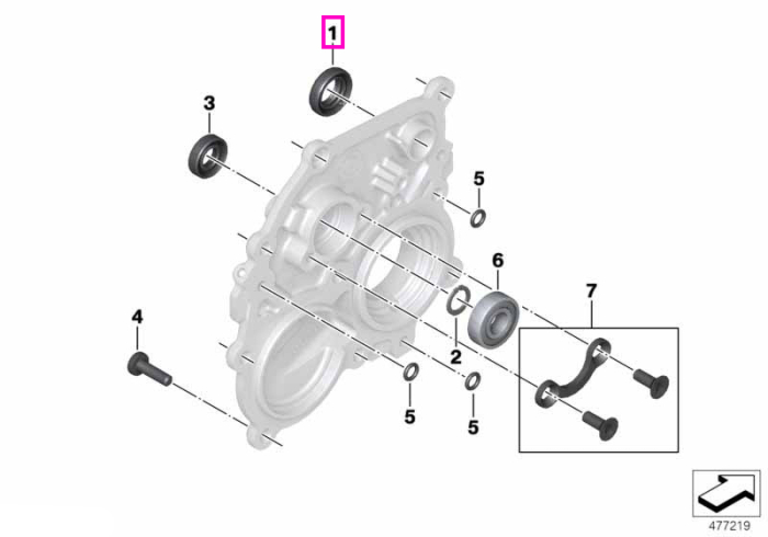 Simering cutie de viteze, 15x25x6 mm - BMW Motorrad A15, A40, K40 (K 1200 S, K 1300 S), K43 (K 1200 R, Sport, K 1300 R), K44 (K 1200 GT, K 1300 GT), K48 (K 1600 GT, K 1600 GTL), K61 (K 1600 Bagger)