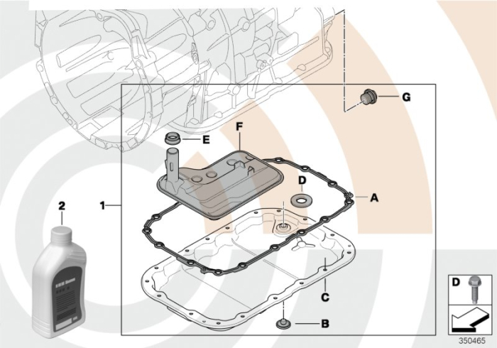 Filtru ulei cutie de viteze automata - BMW Seria 1 E81, E82, E87, E88, Seria 3 E90, E91, E92, E93, X1 E84, X3 E83