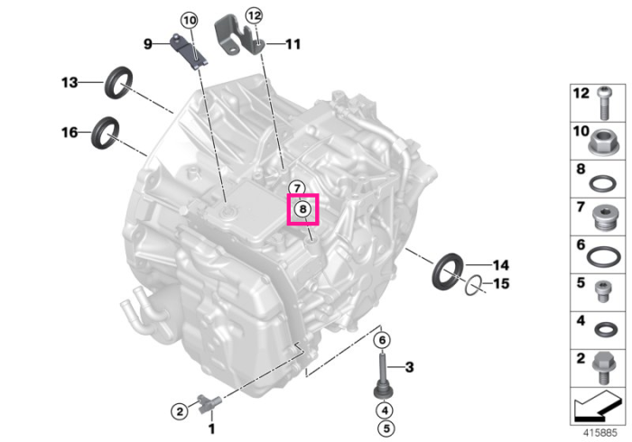 O-ring 15,5X2,2 - BMW