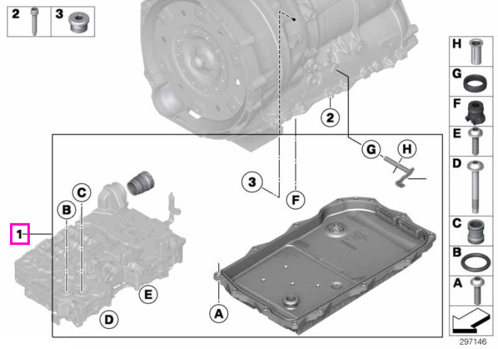 Kit reparatie tija selector, transmisie automata - BMW Seria 1 F20 F21, Seria 2 F22 F23, Seria 3 F30 F31 F34, Seria 4 F32 F33 F36, Seria 5 F07 F10 F11 F18, Seria 6 F06 F12 F13, Seria 7 F01 F02 F04, X1 E84, X3 F25, X4 F26, X5 E70 F15, X6 E71 F16, Z4 E89