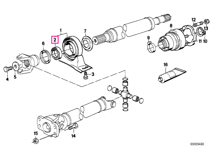 Rulment bil canelat D=55/D=35 - BMW