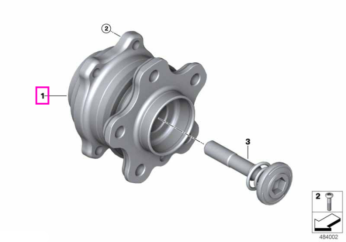 Ansamblu butuc roata cu rulment integrat - BMW Seria 4 G26, Seria 6 G32, Seria 7 G70, iX3 G08, X3 G45 G48, X5 G05 G18, X6 G06