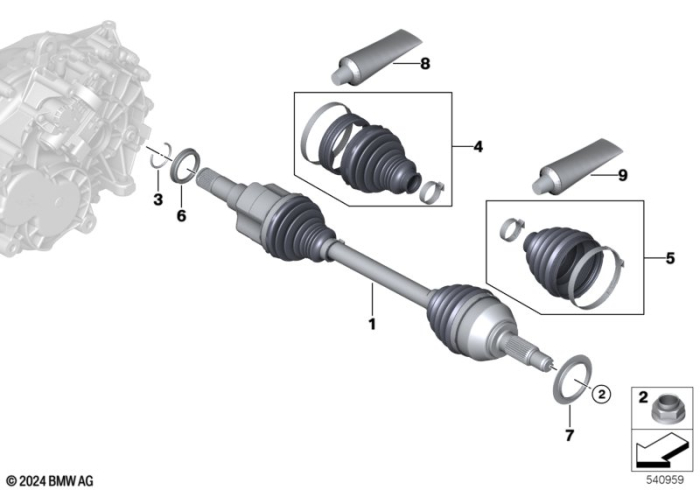 Planetara fata, stanga - Mini Cooper J01, Aceman J05 - tip motor HC0