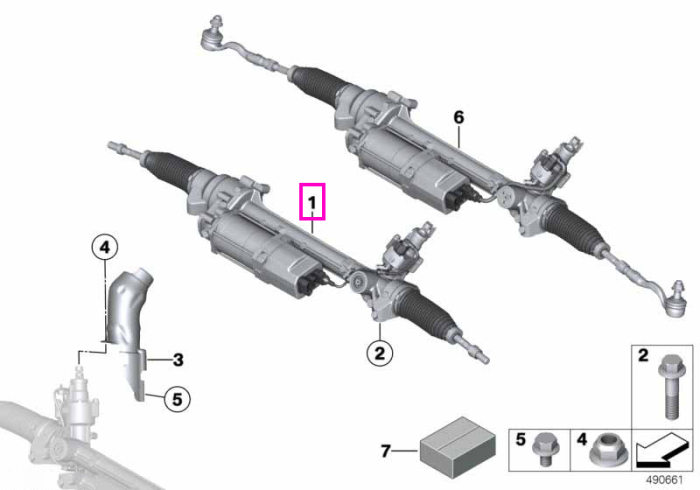 Caseta directie electrica, unitate control EPS inclusa - BMW X3 F25, X4 F26