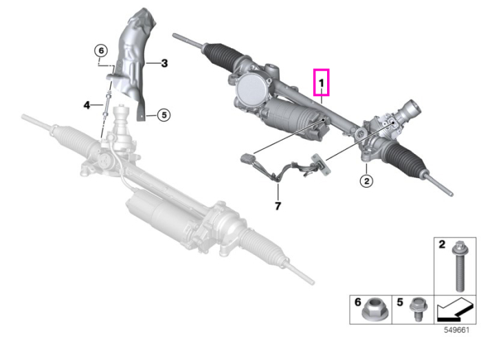 Caseta de directie electrica - BMW X5 G05 G18, X6 G06, X7 G07
