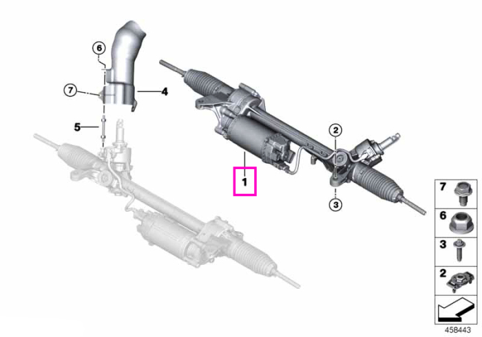 Caseta de directie electrica - BMW Seria 5 G30 G31, Seria 6 G32, Seria 7 G11 G12, Seria 8 G14 G15 G16