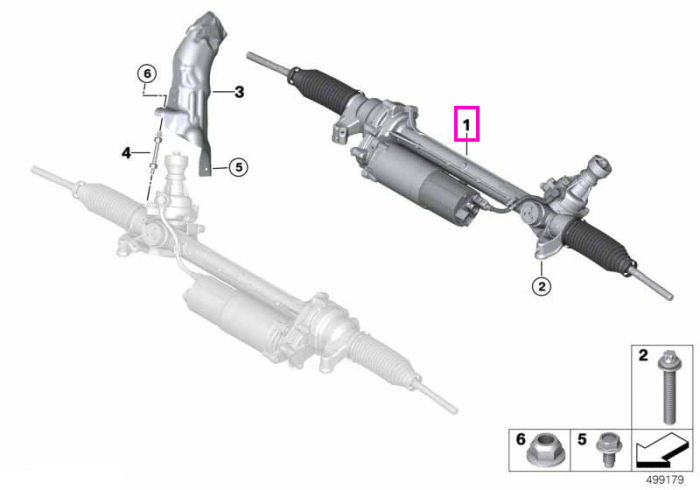 Caseta de directie electrica - BMW X5 G05 LCI, X6 G06 LCI, X7 G07 LCI