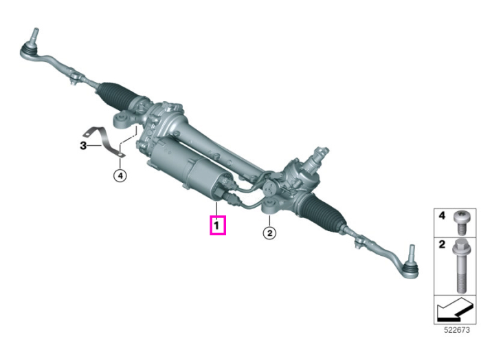 Caseta de directie electrica - BMW Seria 5 G60 G61