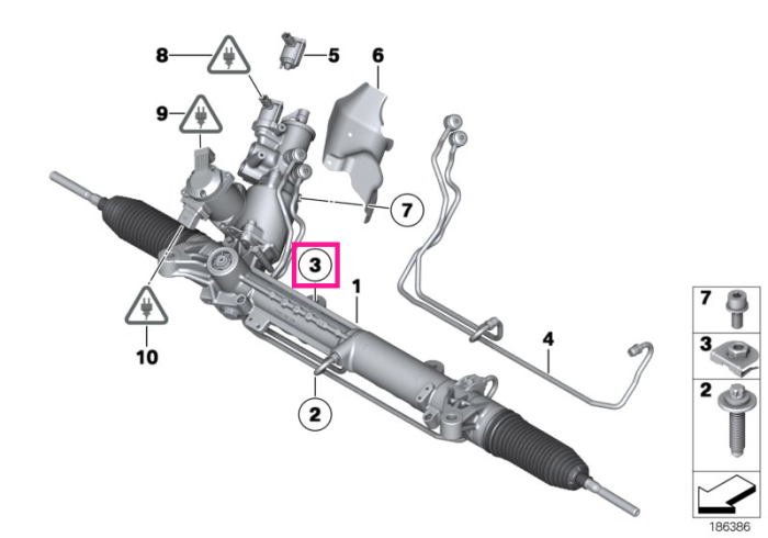 Piuliță hexagonală - M12X1.5-10.9 - BMW