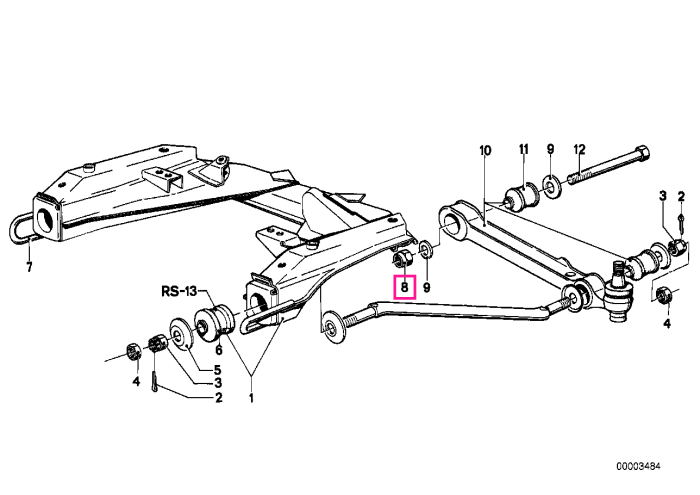 Piuliță autoblocantă M12X1.5-05 ZNS3 - BMW