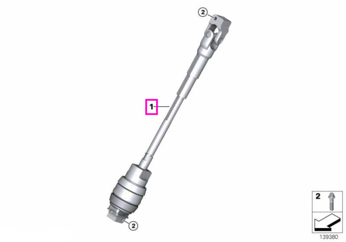 Ax intermediar coloana directie - BMW Seria 3 E90 E91 E92, X1 E84