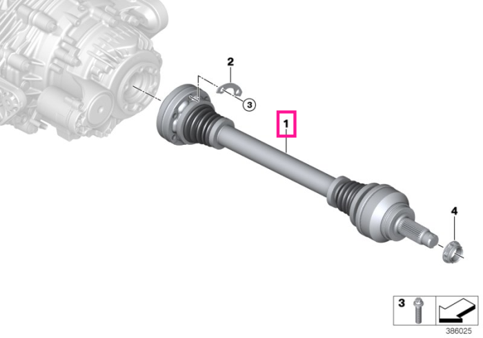 Angenaj planetara, punte spate, LK=96mm/D=40mm - BMW X5 M F85, X6 M F86
