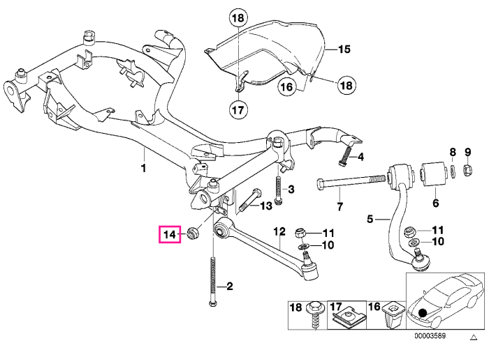 Piulita cu flansa cu autoblocare, M12x1,5-10 ZNS3 - BMW - Mini - BMW Motorrad