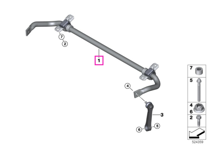 Bara stablizatoare spate - BMW Seria 4 G82 M4