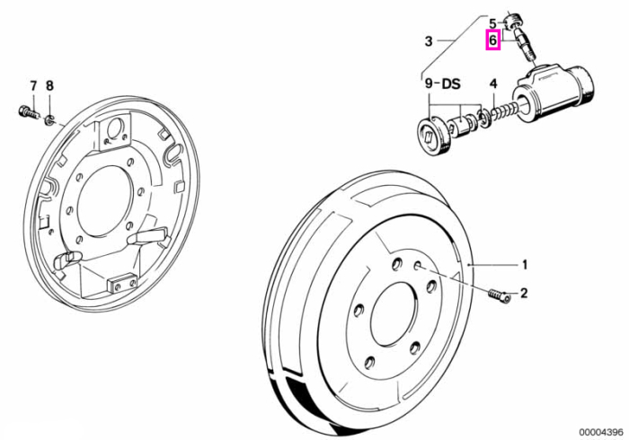 Surub aerisire frana - BMW Seria 3 E21 E30 E36, Z1 E30