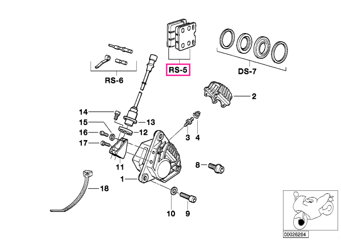 Set placute frana, roata fata - BMW Motorrad K569 (K 75, K 75 C, K 75 S, K 75 RT), K589 (K100, RS, RT, LT), R 100 RS, R 100 RT (87-95), R 65, R 65 RT, R 80, R 80 RT (85-95)