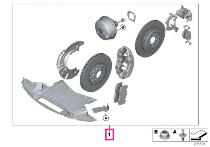 Kit Retrofit sistem franare "M Performance" carbon ceramic, Auriu Mat - BMW Seria 5 F90 M5