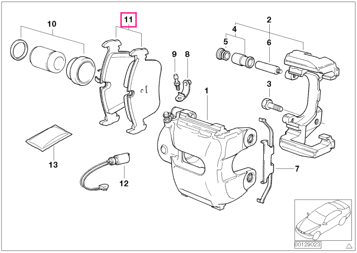 Set placute frana, punte fata, fara azbest - BMW X3 E83 LCI - tip motor M57N2