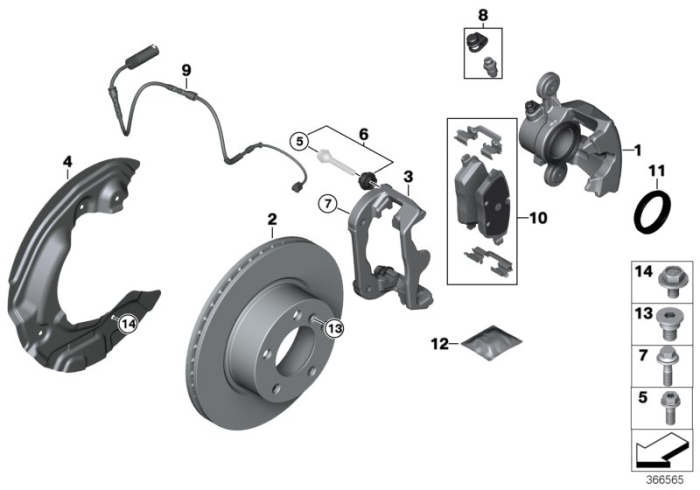 Set placute frana, punte fata, fara azbest - BMW Seria 1 E81 E82 E87 E88