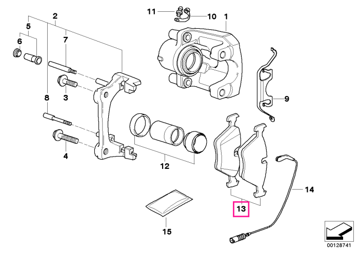 Set placute frana, punte fata, fara azbest - BMW Seria 6 E63 E64