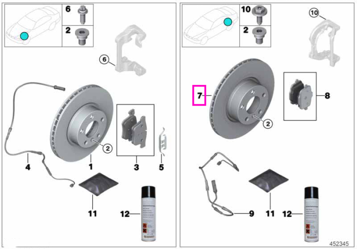 Brake disc, ventilated 300X20 - BMW